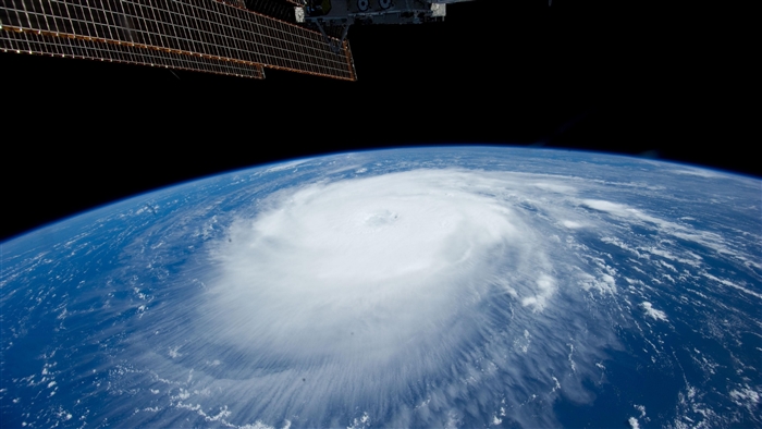 Hurricane viewed from space station