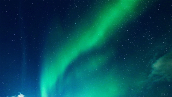 Aurora Borealis in a Starry Night Sky 4K