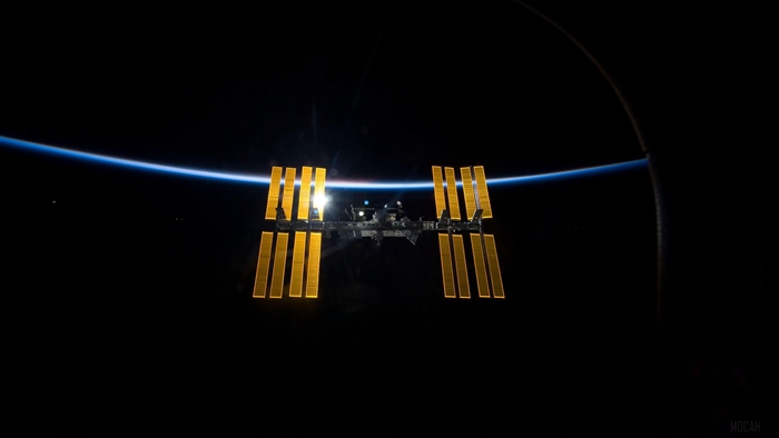 International Space Station orbiting Earth