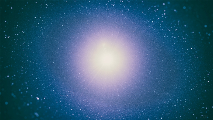 Stars and bright light in space 4K