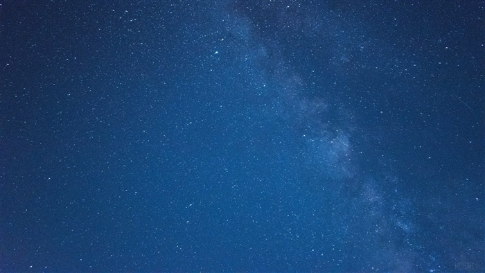 Starry night sky with the Milky Way galaxy