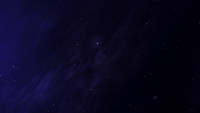 Starry night sky with nebula 4K