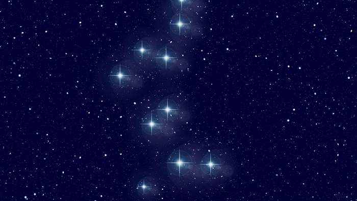 Constellation in a starry sky