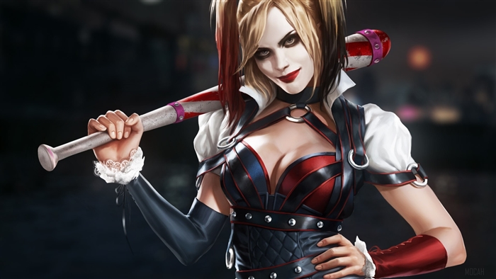 Harley Quinn with Baseball Bat 4K