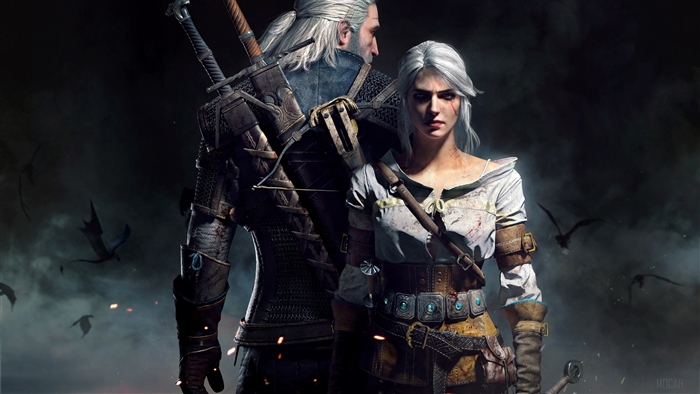Geralt and Ciri from The Witcher 4K