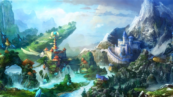 Prime World 4K fantasy landscape
