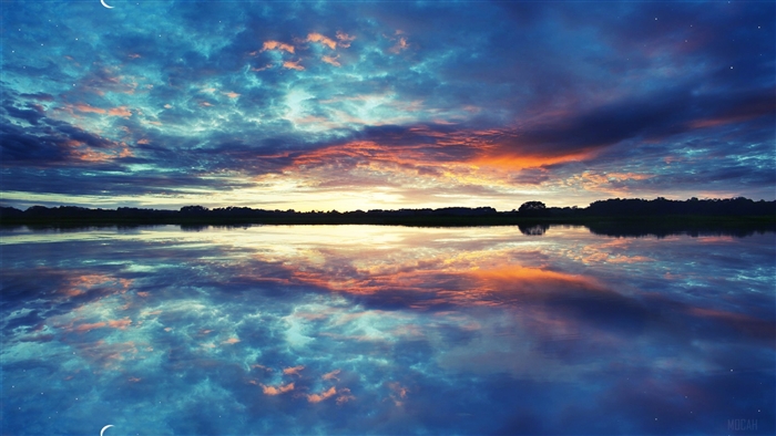 Sunset Reflections on Water 4K