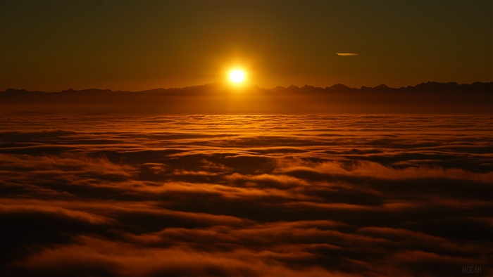 Sunrise above Clouds