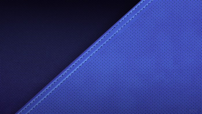 Blue Perforated Leather and Dark Blue Fabric Texture 4K