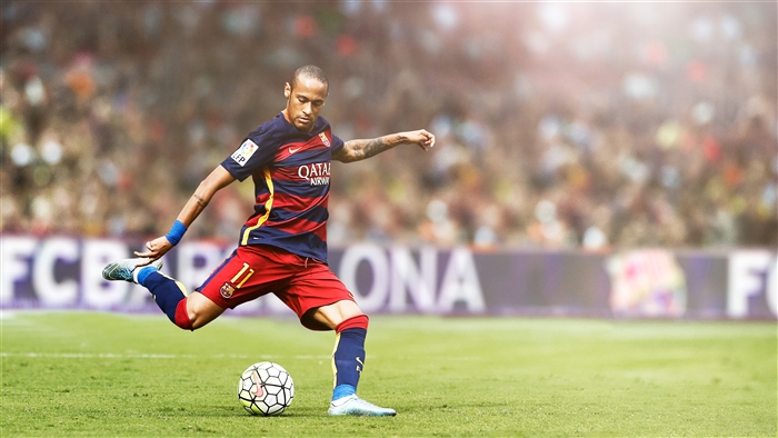 Neymar Jr. playing for FC Barcelona 4K