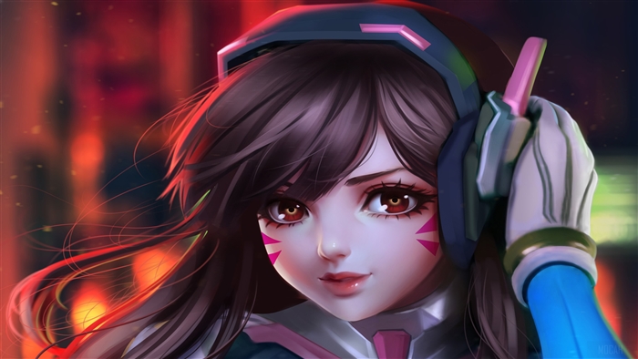 DVa from Overwatch Fan Art 4K