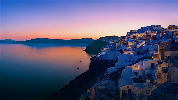 Oia, Santorini at sunset
