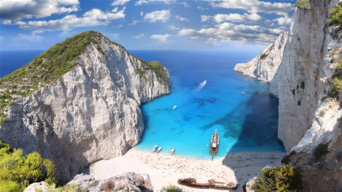 Navagio Beach, Zakynthos Island, Greece 4K