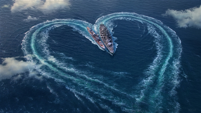World of Warships Valentine's Day Special 4K