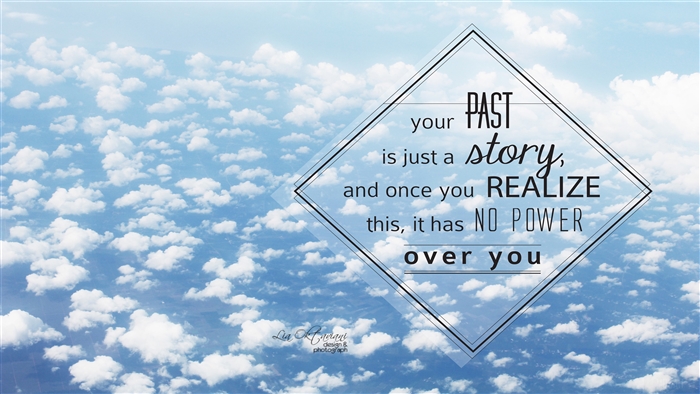 Past Story Quote Over Clouds 4K