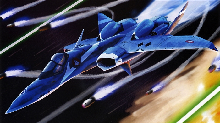 VF-1 Valkyrie Fighter in Space Combat