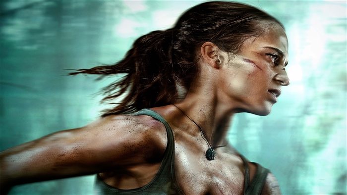 Alicia Vikander as Lara Croft from Tomb Raider 4K