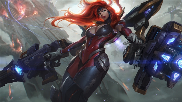Gun Goddess Miss Fortune from League of Legends 4K
