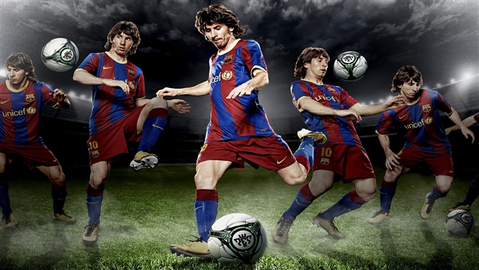 Lionel Messi playing soccer 4K