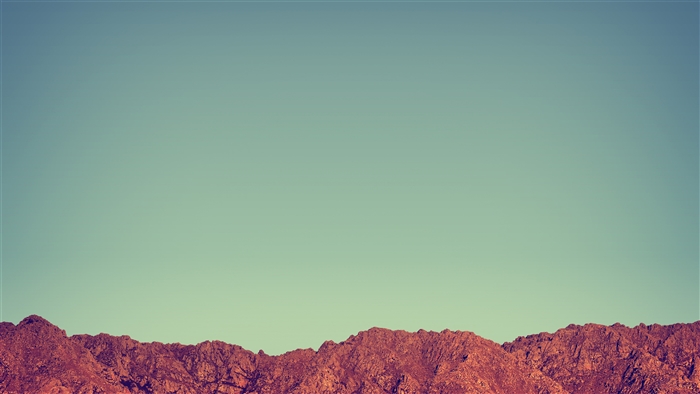 Mountains under a clear sky 4K