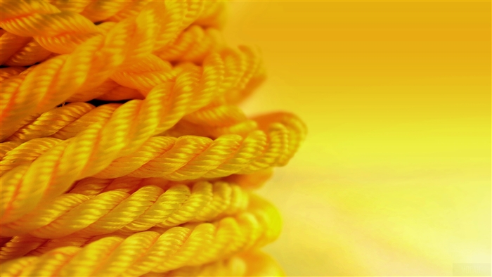 Yellow Rope Close-up 4K