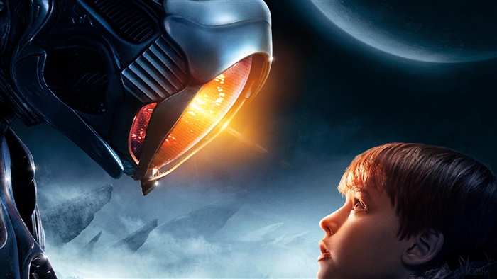 Robot and boy from Lost in Space 4K