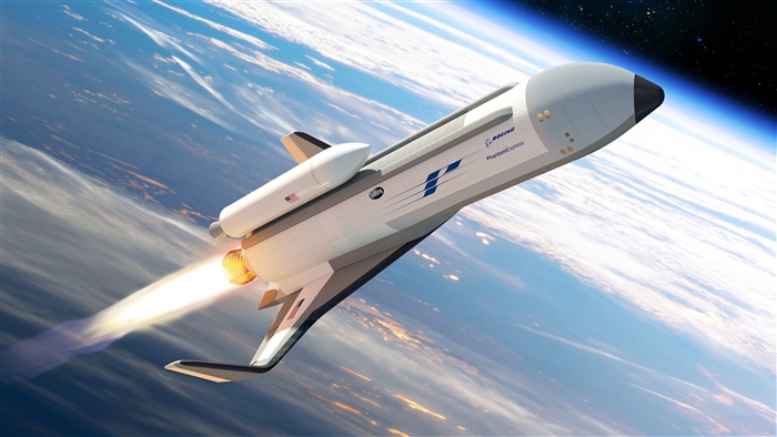 Boeing Phantom Express Spaceplane in Orbit 4K