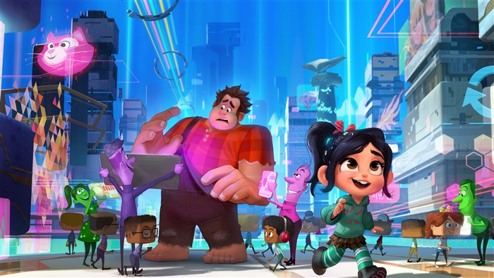 Ralph and Vanellope from Ralph Breaks the Internet 4K