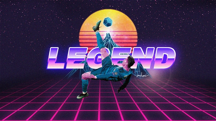 Cristiano Ronaldo Legend Retro 4K