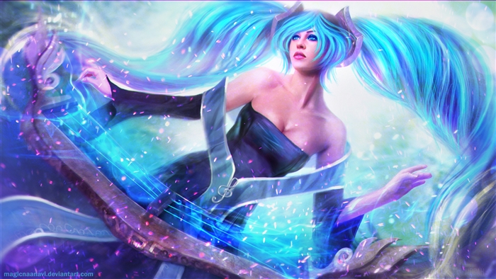 Sona from League of Legends 4K