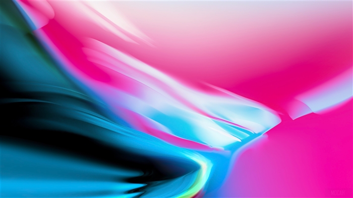 Vibrant Pink and Blue Abstract 4K