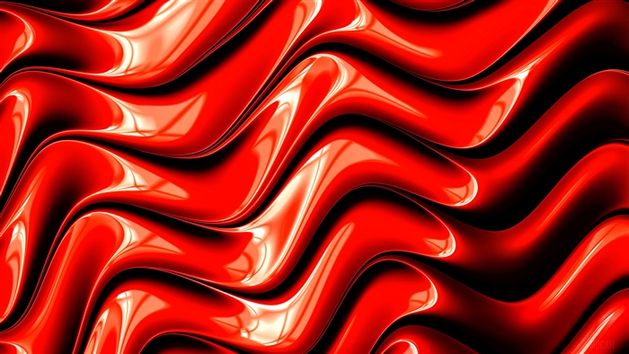 Blood Red Fractal Surface