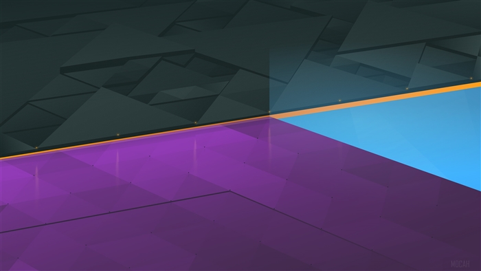Abstract Geometric Neon Colors 4K