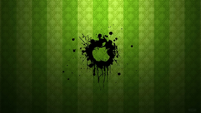 Apple Logo Splatter Art 4K