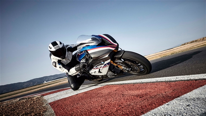 BMW HP4 Race motorcycle on a track
