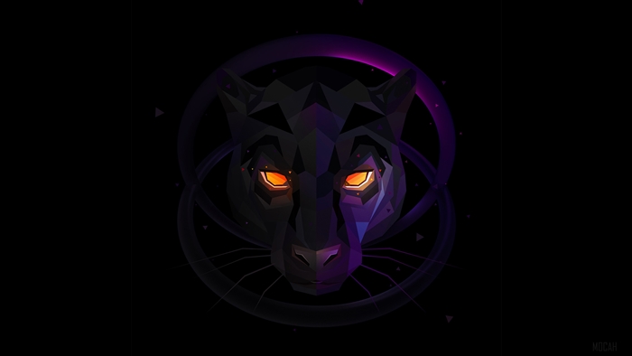 Low Poly Wolf 4K