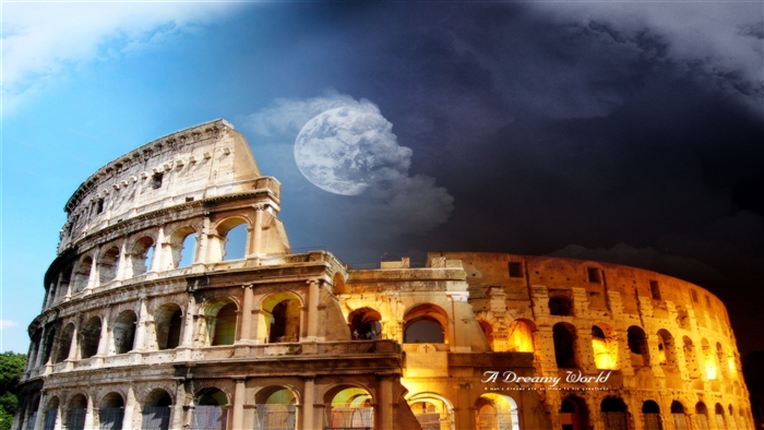 The Colosseum at Day and Night 4K