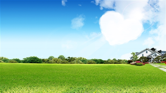 Fantasy Home with Heart Cloud 4K