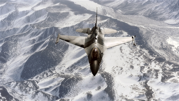 F-16 Aggressor over Joint Pacific Alaskan Range 4K