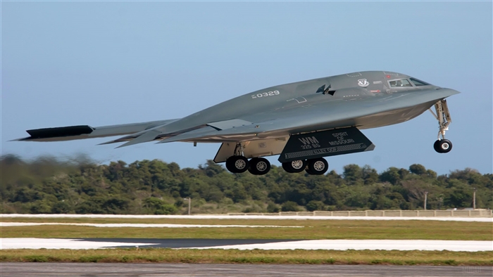 B-2 Spirit Bomber taking off