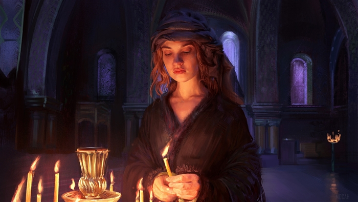 Artwork of Lily James in War and Peace 4K