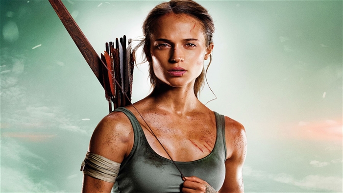 Alicia Vikander as Lara Croft from Tomb Raider 4K