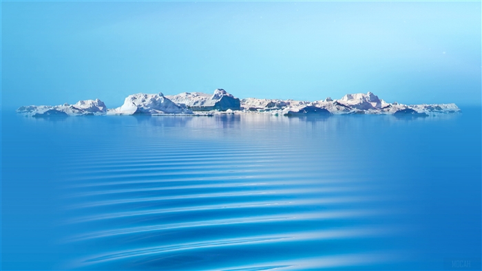 Icebergs on Blue Water 4K
