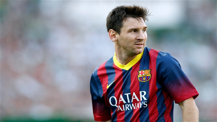 Lionel Messi in Barcelona Jersey 4K