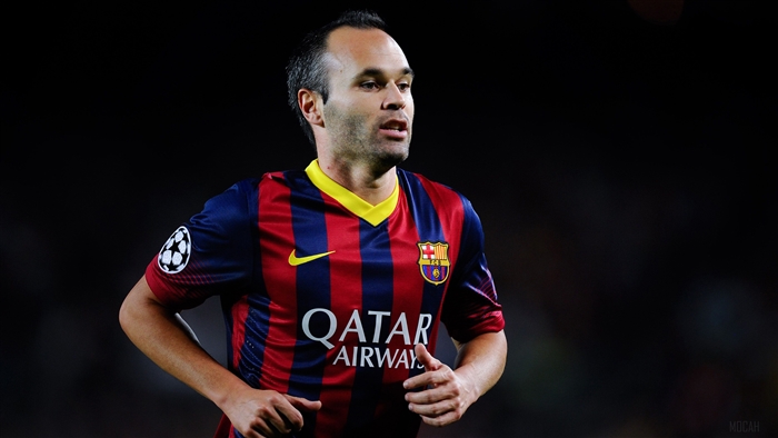 Andres Iniesta from FC Barcelona 4K