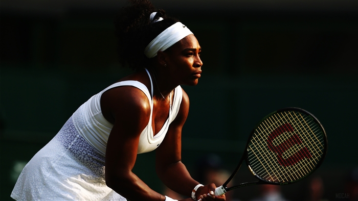 Serena Williams playing tennis