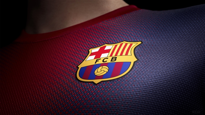 FC Barcelona Logo on Jersey 4K