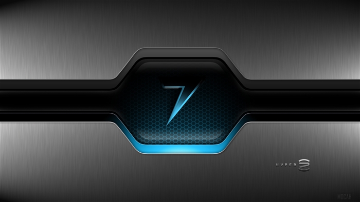 Abstract metallic design with Windows 7 logo 4K