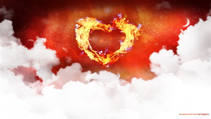 Fiery Heart in the Sky 4K