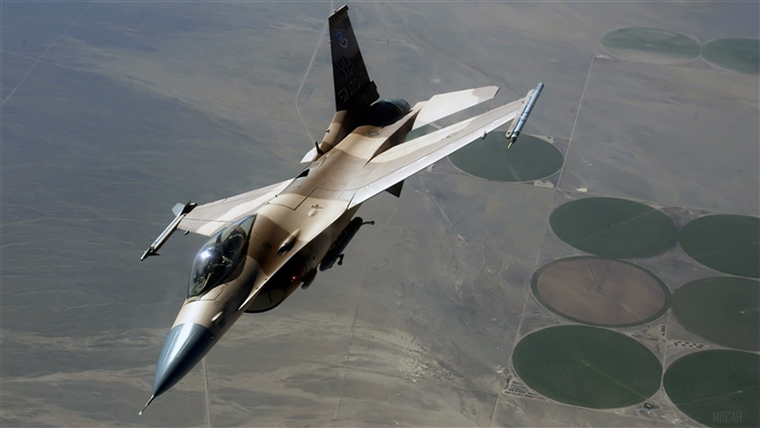 F-16 Fighting Falcon during Red Flag Exercise 4K